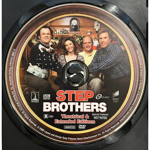 Step Brothers (DVD, 2008) Unrated Single-Disc – Will Ferrell, Reilly, Comedy - Picture 3 of 3